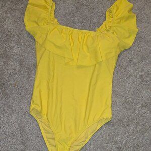 Kensie Women's OnePiece Ruffle Top Swimsuit